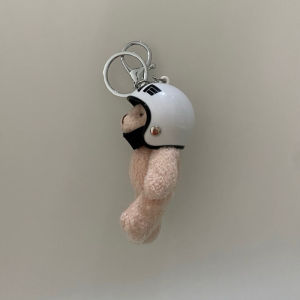 Hmeme พวงกุญแจรูปหมีน่ารักมีจี้ Y2K พวงกุญแจรถกระเป๋าเป้สะพายหลังเครื่องประดับหรูหรา