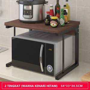 Rak oven Rak microwave Rak bumbu Rak dapurrangka rak panci rak penyimpanan serbaguna