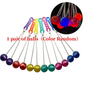 【HOT!!】 NEW LED Lato Latto Ball Lights Viral Toys Old School Toys Games Bola Tek Etek Bounce Ball Click Clack Ball Bump Ball Decompression Ball