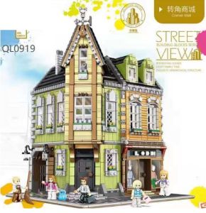 Ready Stock Street View Series Old Tavern Corner Romantic Restaurant European Mall Small Particle Building Kid Block Toy