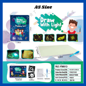 Fluorescent Writing Board Kid Papan Lukis Drawing With Light Fun Developing Tablet Toy Magic Draw Kids Gifts