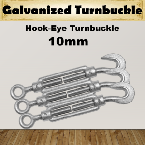 ROPE Lifting Galvanized Turnbuckle Hook Eye Regular 6-12mm Screw Tensioner Wire Stretcher