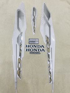 Bộ tem decal dán xe máy Honda wave a đời 2019 màu trắng zin thái siêu đẹp