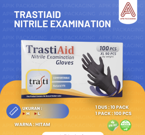 SARUNG TANGAN NITRILE HITAM 2 UKURAN / SARUNG TANGAN FOOD GRADE / SARUNG TANGAN PRAKTIS