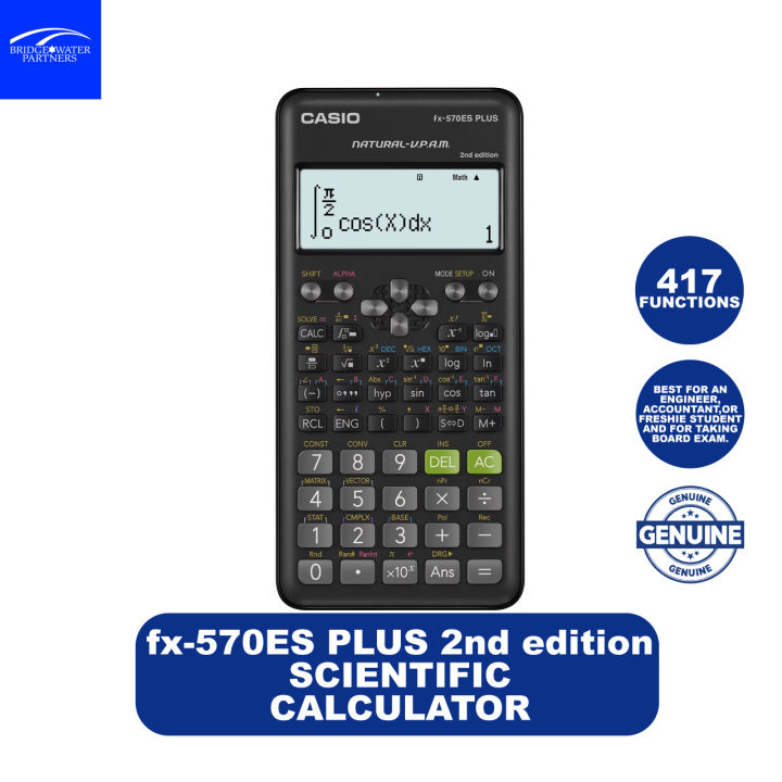 Casio FX 570ES Plus 2nd Edition Scientific Calculator Lazada PH