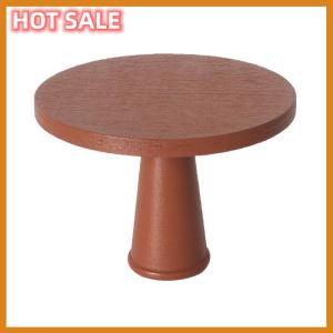 🔥🔥🔥dingdaocunz 1 12 Dollhouse Mini Round Tea Table Model Dollhouse Dining Room Furniture Decoration Dolls House Micro Scene Decor Ornaments