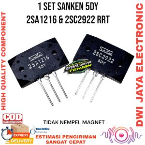 1 Set Transistor SANKEN 5DY 2SA 1216 DAN 2SC 2922 RRT