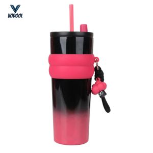700ml Gradient Color Space Cup 304 Stainless Steel Inner Insulated Cup Proof Large Capacity Water Cups for Road Trips Outdoor Adventures [Vodool Center]