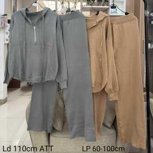 SETELAN WANITA MOTIF POLOS IMPORT ATT