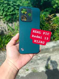 Casing Xiaomi Redmi 13 4G Silikon Vegan Kulit Leather Mewah Soft Case Handphone
