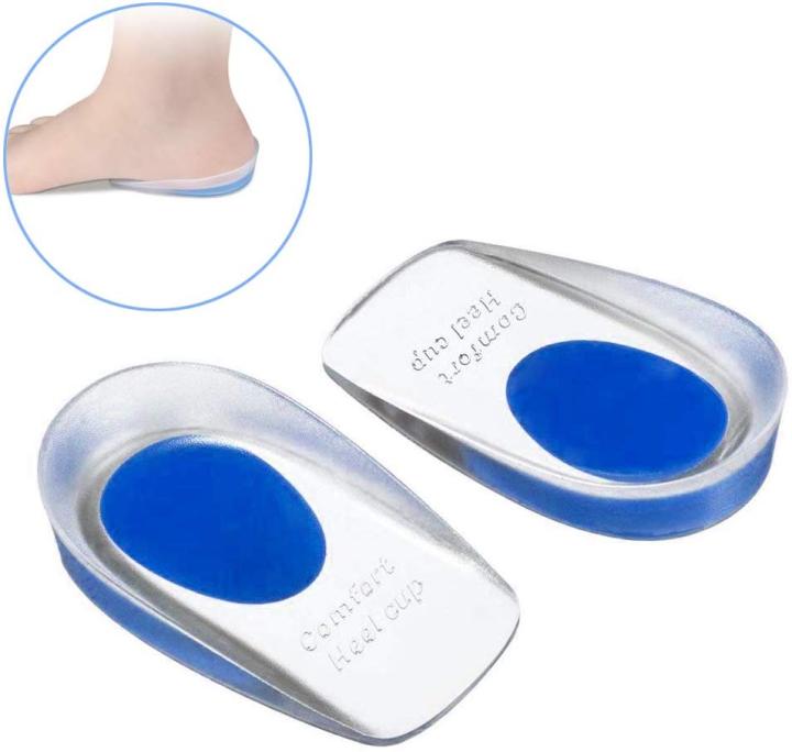 Pair (2pcs) Silicone Gel Heel Cups，Shoe Inserts Pads Cushion
