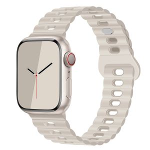 Silicon mềm Dây đeo cho Apple Dây đồng hồ thể thao hai màu Vòng đeo tay iWatch serise Watchband 49mm 40mm 45mm 42mm 41mm 44mm 38mm