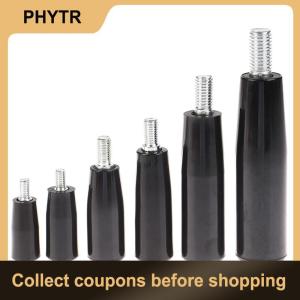 【PHYTR】 1pc Revolving Handle M6 M8 M10 M12 Plastic Metal Knob Male Threaded Stem Handwheel Screw Milling Machine Tools Lathe Grinding