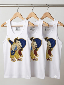 SD020-CGBB Cute little girl print Sando for Boys kids and Teens 2-13yrs old