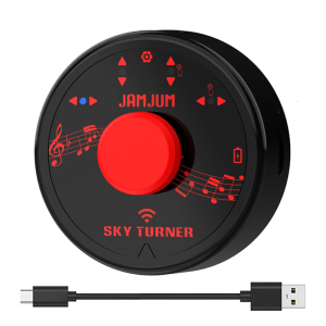 Rechargeable Quiet Page Turning Pedal Wireless Foot Pedal Portable Music Page Turners for Tablets Phones Enduring