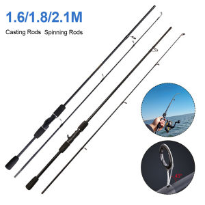 Lo[hàng Có Sẵn]cần Câu Cá Di Động Cần Câu Đứng Nhẹ Bằng Sợi Carbon 1.6/1.8/2.1M Cần Câu Máy Ngang Tay Cầm EVA Dụng Cụ Nước Mặn Nước Ngọt