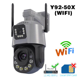 ICSEE 8MP 4K CCTV 4G/WIFI Camera 50X Optical Zoom Dual Lens Outdoor Surveillance Camera Night Vision Human Detectio CCTV IP Camera ICSEE