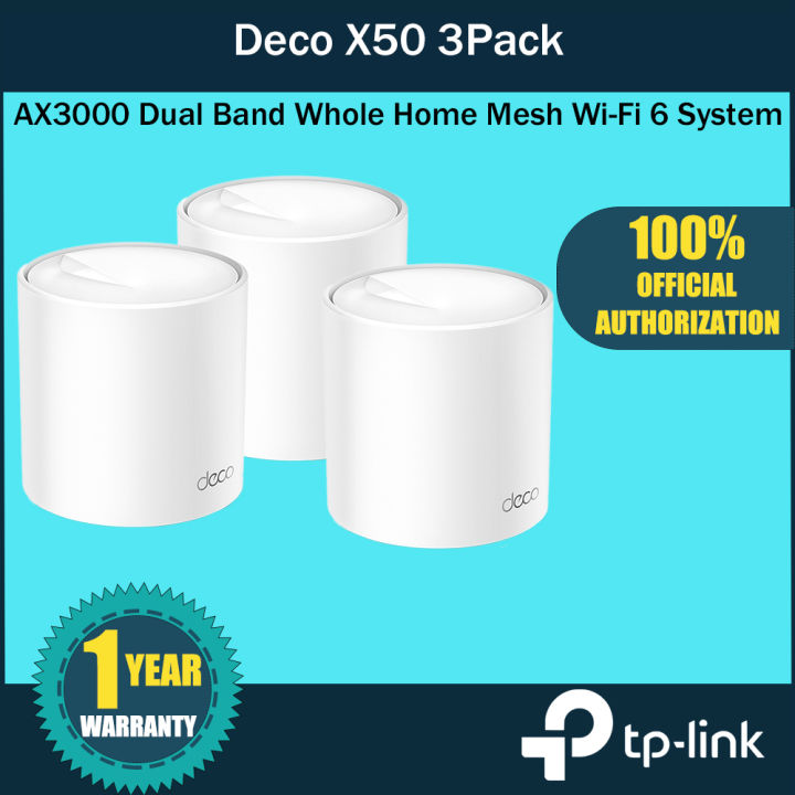 【READY STOCK】TP-Link Deco X50 AX3000 Whole AI-Driven Mesh Wi-Fi System ...