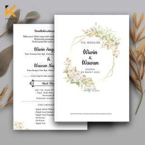 Kreatif.id Bl-04 Undangan Pernikahan ( 100 PCS )  "Best Seller"