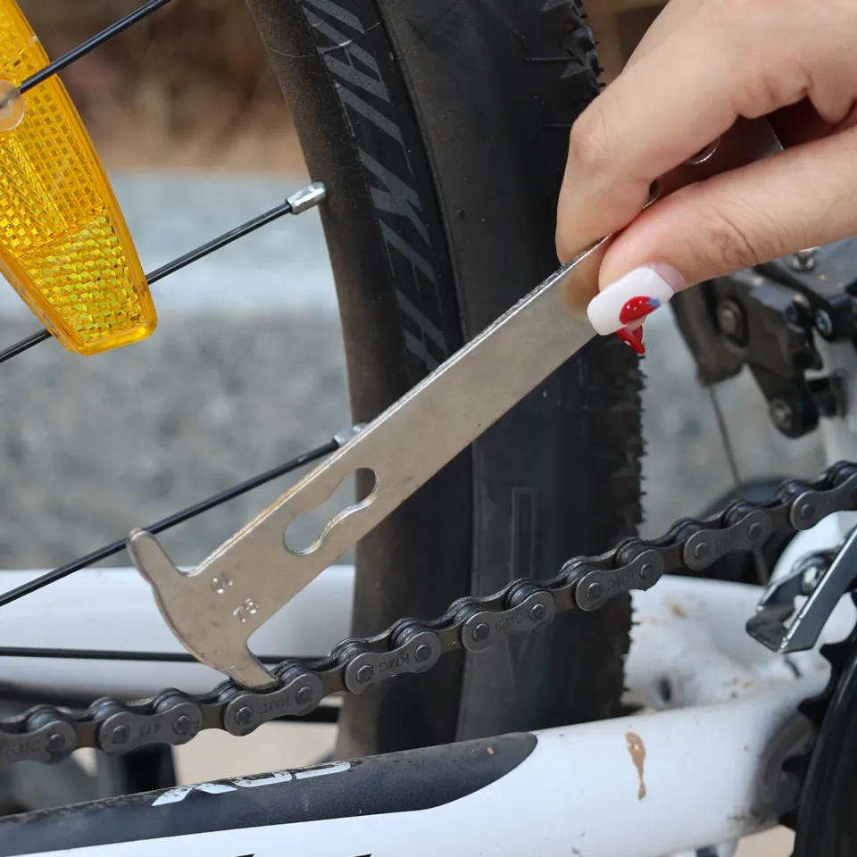 2PCS Bike Chain Wear Indicator Chain Checker Gauge Measure Ruler