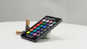 RGB COB width indicator t10 rainbow flashing lights car running lights