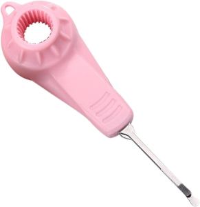 Yogurt Cap Juice Pack Opener (Green/Pink) Pembuka Pek Jus Penutup Yogurt (Hijau/Merah Jambu) 酸奶盖果汁开瓶器