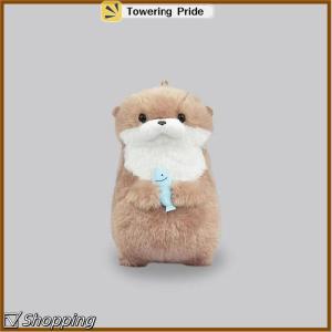 [Towering Pride] Cute Little Otter Hug Fish Plush Doll Pendant Doll Gift Gift Cute Girl Heart Creative Gift