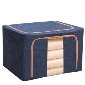 110L organizer storage box organizer for clothes/quilt foldable wardrobe cabinet organisers Oxford fabric steel