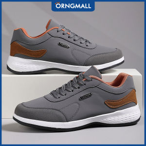 ORNGMALL Classic Mens Casual Sneakers - Low-Top Lace-Up Shoes with Geometric Pattern Faux Cover Upper & Cushioned EVA Sole for All-Season Comfort Versatile for Business & Casual Wear Everyday Comfort Footwear Fabric Lined Interior