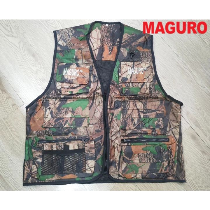 MAGURO CAMO FISHING VEST ( XL SIZE ) Lazada