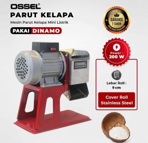OSSEL Parut Kelapa Mini Listrik Parut Singkong Parut Ubi Listrik Mini -OSSEL
