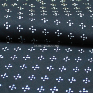 Batik Prabuseno - Motif Titik Lima Navy Kain Batik Print Seri Kalanata