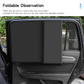SEAMETAL Car Curtain Side Window Sunshade Cover Magnetic Install Washable Foldable Auto Window Shade Magnet. 