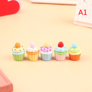 QUANSEN 1Pc Miniature Cup Cake Model Simulation Food Kitchen Toy Cakes Toy