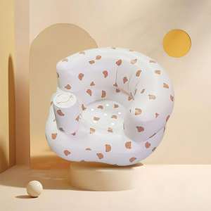 Portable Inflatable Baby Sofa Chair  Pump | Thickened & Safe for Newborn to 3 Years | Feeding Seat Learn to Sit