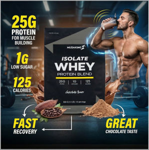 [COMBO 3 TÚI] SỮA TĂNG CƠ WHEY ISOLATE  MUSAKING TÚI 500G- KÈM QUÀ TẶNG [BÌNH LẮC GĂNG TAY BÌNH BỘT]