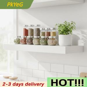 PkYeG Wall Mounted Wooden Floating Shelves Storage Rack for Home Living Room Bedroom Decorative Display Storage