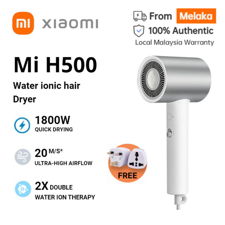 Xiaomi Mijia H500 Water Ion Hair Dryer 1800W Quick Dry Portable ...