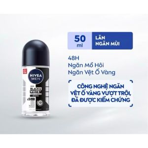 Lăn khử mùi Nivea men dành cho nam NL185 giúp khử mùi khô thoáng không cồn không ố vàng 50ml