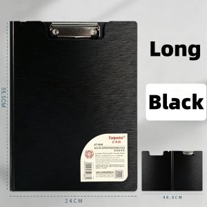 LONG Clipboard with Cover File Folder Clip Folder Paper Organizer Writing Pad Hardboard Pad for Work