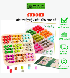 Đồ Chơi Trẻ Em Bảng Trò Chơi Sudoku Bằng Gỗ Nhiều Màu Sắc Cho Bé Từ 5 Tuổi Vừa Chơi Vừa Học Phát Triển Trí Tuệ