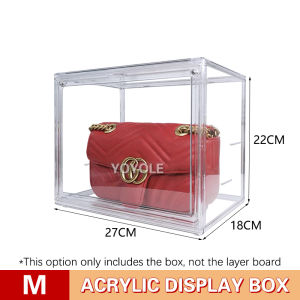 Transparent Display Box Acrylic Popmart Display Case Blind Box Organiser Figurine Display
