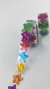 300Pcs Glittering Star Sticker 20mm Adhesive Wrapping Label Sealing Sticker for Journal Notebook Wrapping Decoration