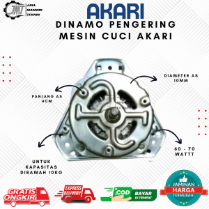 JMT - Dinamo Spin | Pengering Untuk Mesin Cuci Akari 2 Tabung 6-9KG