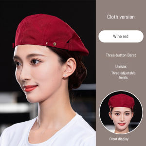 Chef Hat Beilei Hat Restaurant Waiter Hat Wear-Resistant Breathable Adjustable Head Circumference Hotel Kitchen Catering Staff Work Hat