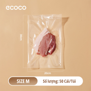 Túi đựng thực phẩm ECOCO hút chân không đủ size bảo quản thức ăn luôn tươi mới Túi hút chân không chuyên dụng cao cấp