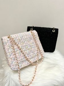 Tas CK Tweed - Tas Selempang Wanita Rajut