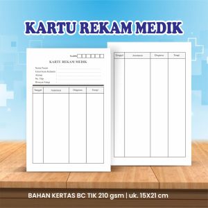 Kartu Rekam Medis Isi 100 Lembar