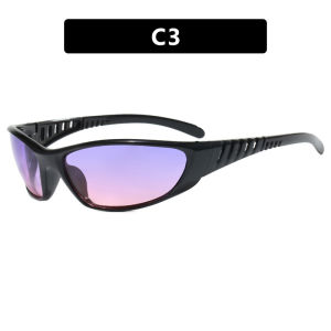 (GENTLE MOSCOT) Western Futuristic Tech Sunglasses Y2K Retro Hiphop Shades for Women and Men