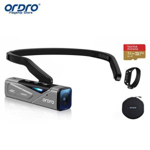 ORDRO EP7 4K 60fps Wearable Head-mounted Video Camera Hands-free FPV Vlog Camera